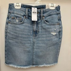 NWT Denim mini skirt, American eagle